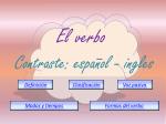 El verbo - slide 1