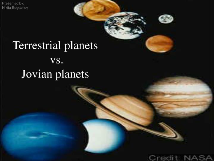 terrestrial planets vs jovian planets