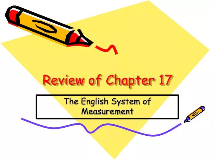 review of chapter 17