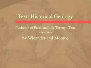 Text: Historical Geology