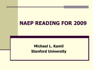 NAEP READING FOR 2009