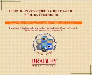Distributed Power Amplifiers-Output Power and Efficiency Considerations