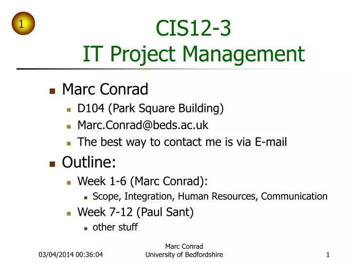 cis 12 3 it project management
