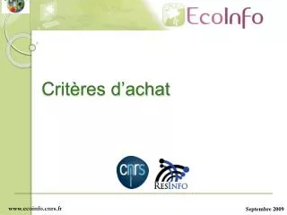 crit res d achat