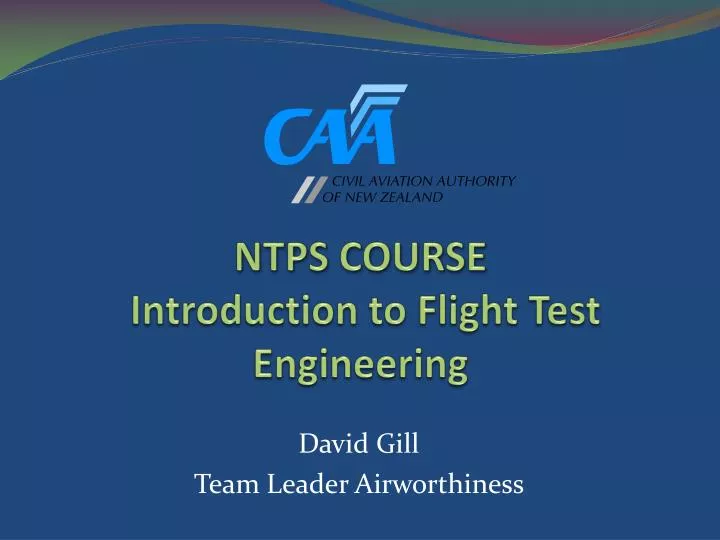 ntps course introduction to flight test engineering