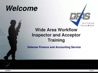 Wide Area Workflow Inspector and Acceptor Training
