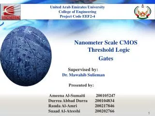 Nanometer Scale CMOS Threshold Logic Gates