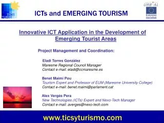 ICTs and EMERGING TOURISM
