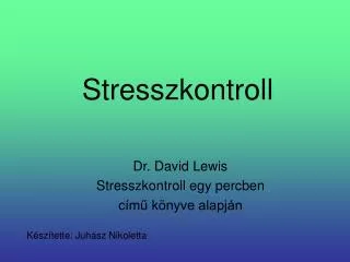 Stresszkontroll
