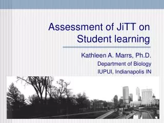 Assessment of JiTT on Student learning