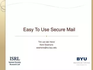 Easy To Use Secure Mail