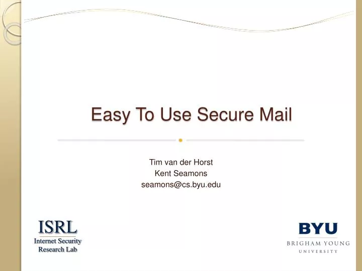 easy to use secure mail