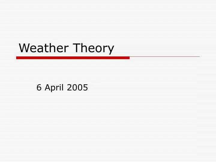 weather theory