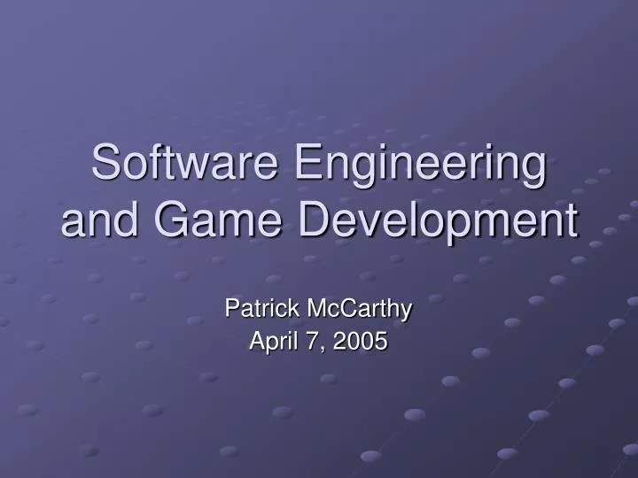 Game software Definition of game software Purpose of game software  Characteristics of game software Criteria for good game software Benefits  of game software. - ppt download