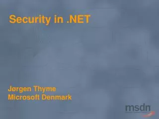 Security in .NET