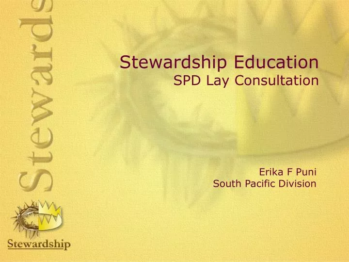 stewardship education spd lay consultation