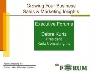 Growing Your Business Sales &amp; Marketing Insights