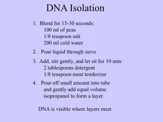 DNA Isolation