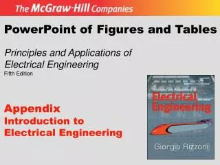 PowerPoint of Figures and Tables Principles and Applications of Electrical Engineering Fifth Edition