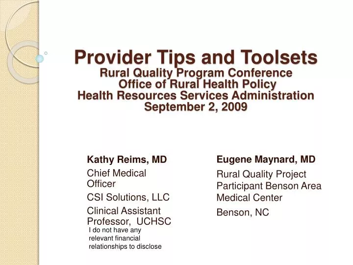 kathy reims md chief medical officer csi solutions llc clinical assistant professor uchsc