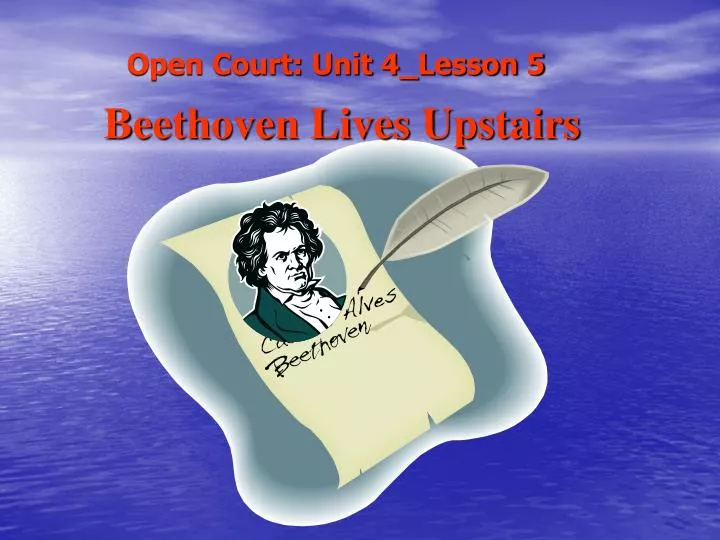 beethoven lives upstairs