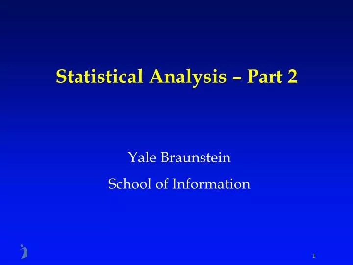 statistical analysis part 2
