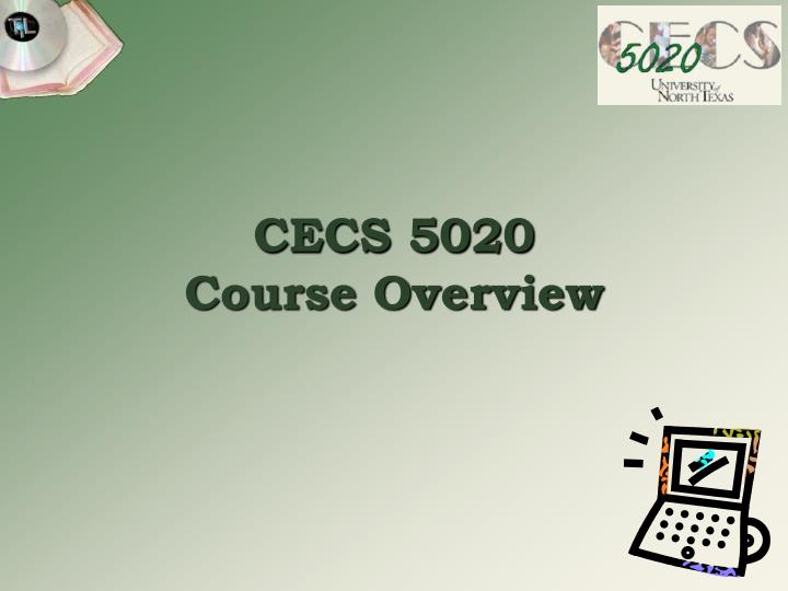 cecs 5020 course overview