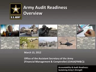 Army Audit Readiness Overview