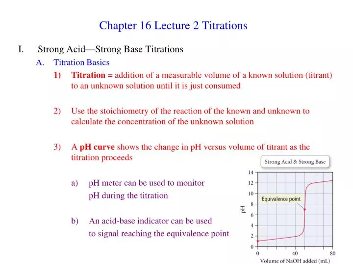 chapter 16 lecture 2 titrations