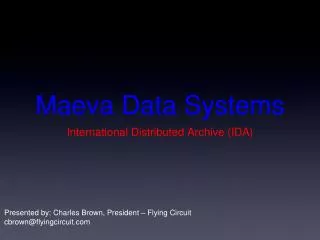 Maeva Data Systems