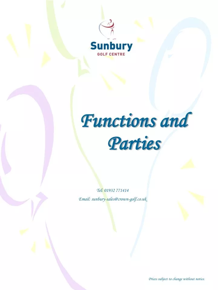 functions and parties