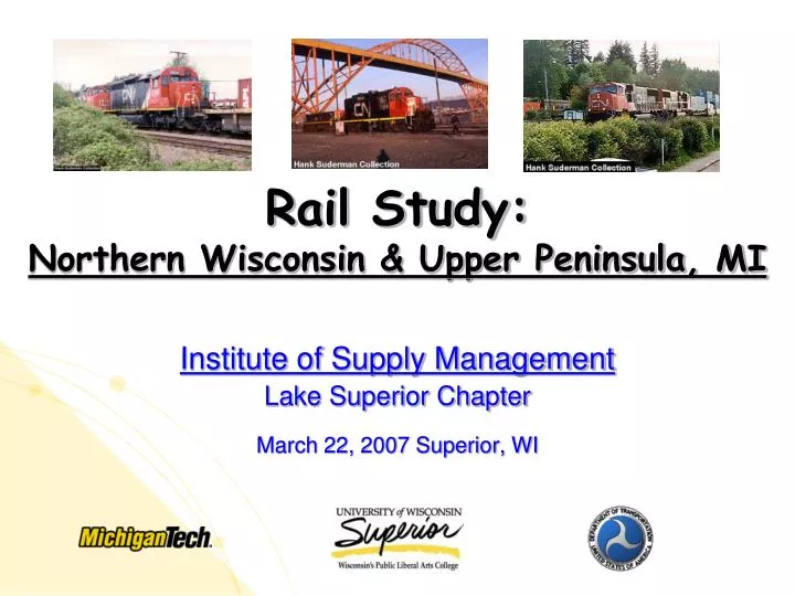 rail study northern wisconsin upper peninsula mi