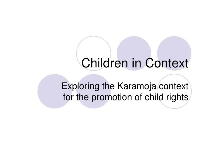 children in context