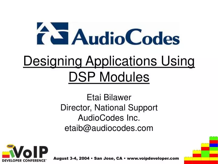 designing applications using dsp modules