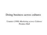 Doing business across cultures