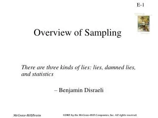Overview of Sampling