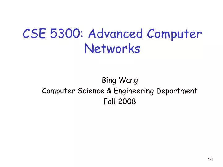 cse 5300 advanced computer networks