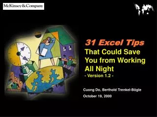 31 Excel Tips That Could Save You from Working All Night - Version 1.2 -
