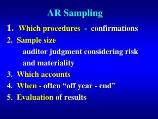 AR Sampling