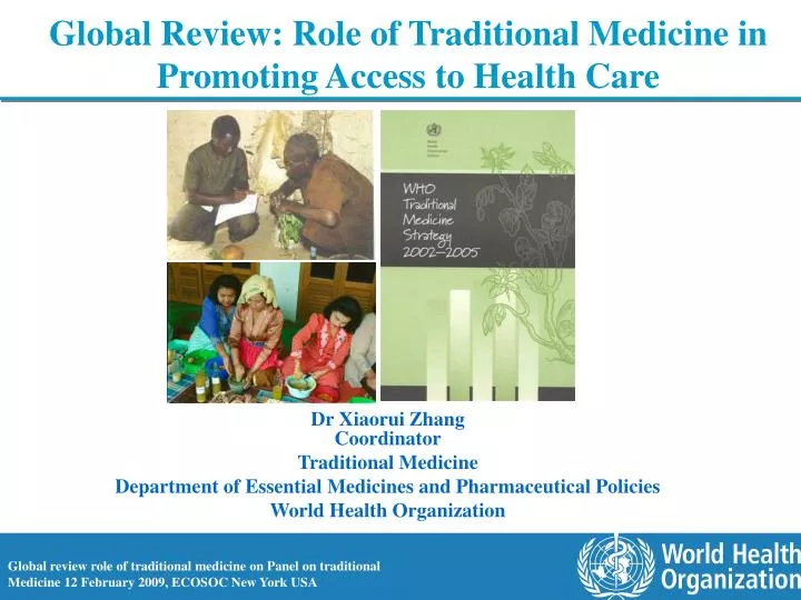 global review role of traditional medicine in promoting access to health care