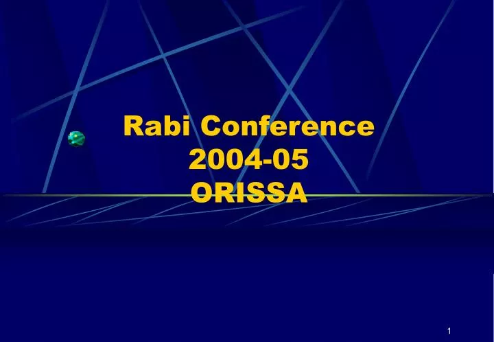 rabi conference 2004 05 orissa