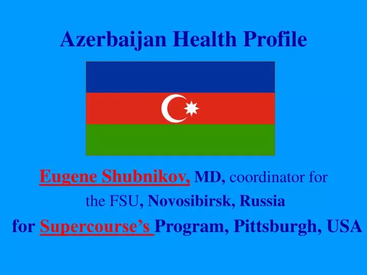 azerbaijan health profile