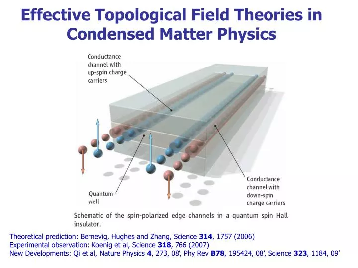 effective topological field theories in condensed matter physics