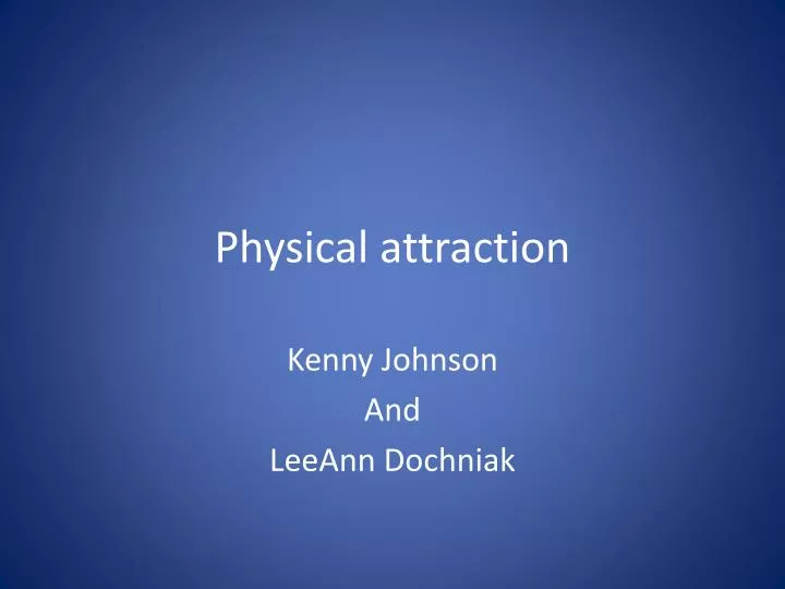 physical attraction