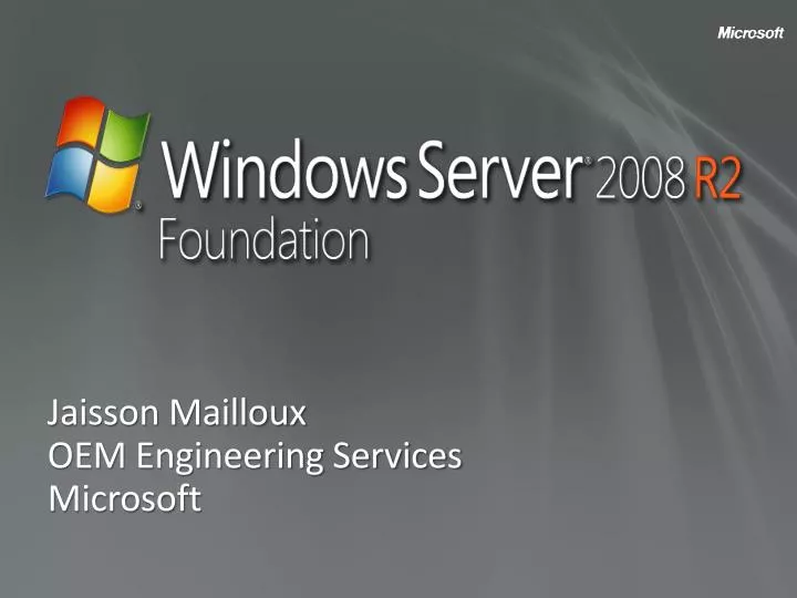 jaisson mailloux oem engineering services microsoft