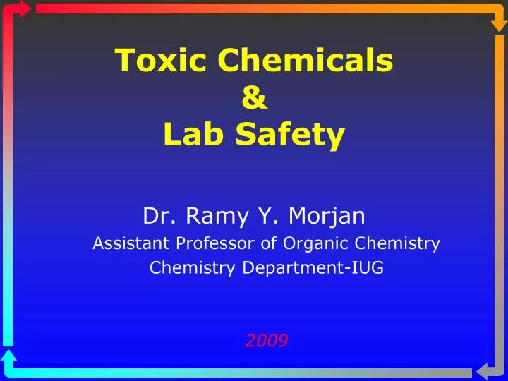 toxic chemicals lab safety