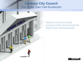Contoso City Council The Digital Town Hall Accelerator