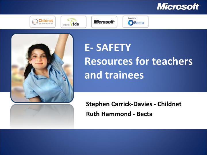 e safety resources for teachers and trainees