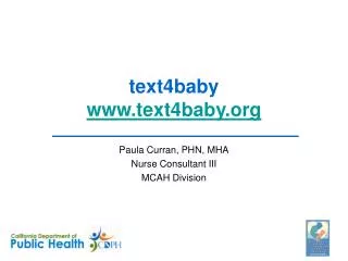 text4baby www.text4baby.org