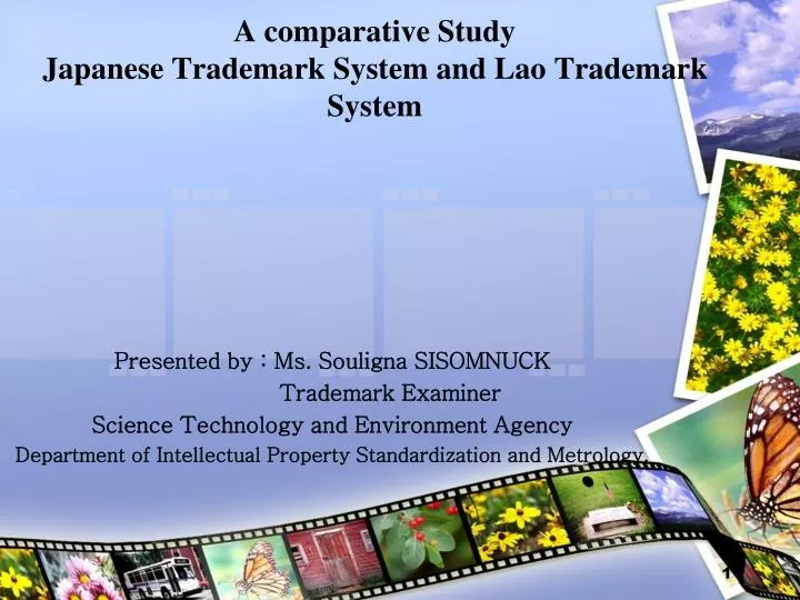 a comparative study japanese trademark system and lao trademark system